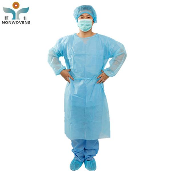 Waterproof Disposable Isolation Gowns With Free Samples Used In Hospital 16gsm
