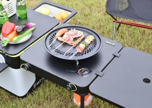 China Food Prep IGT Camping Mobile Cooking Table With Burner Folding Box on sale