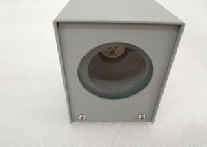 IP54 Outdoor Max 50W Dia 110*W 85*H 92MM GU10 Base Light Fittings For Corridor Aluminum Silver