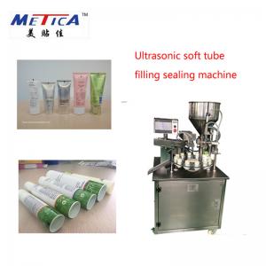 Wholesale 1500bph Semi Automatic Ultrasonic Soft Tube Filling And Sealing Machine Wooden Case Packaging from china suppliers