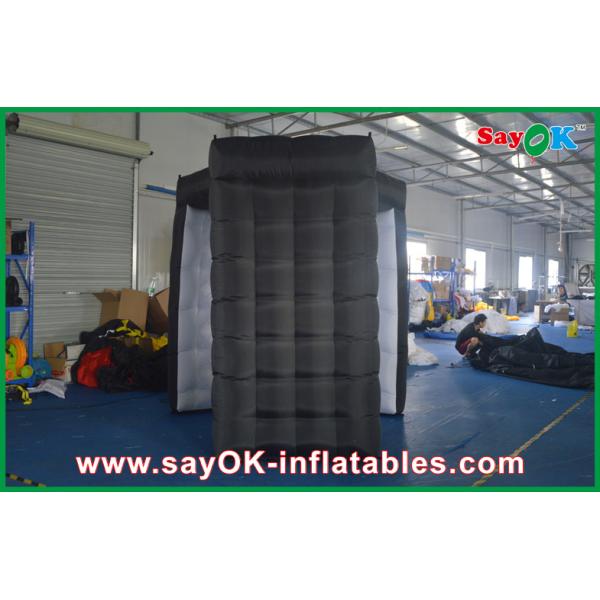 Inflatable Photo Booth Hire Black Oxford Cloth Square Inflatable Advertising With 2 Opposite Doors