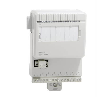 Analog Output ABB PLC Module 10V AO801 3BSE020514R1 ABB Has 8 Unipolar Channels