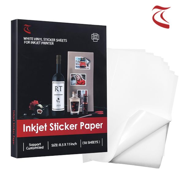 A4 Size Sticker Paper Waterproof Inkjet Labels - High Gloss Adhesive Sheets
