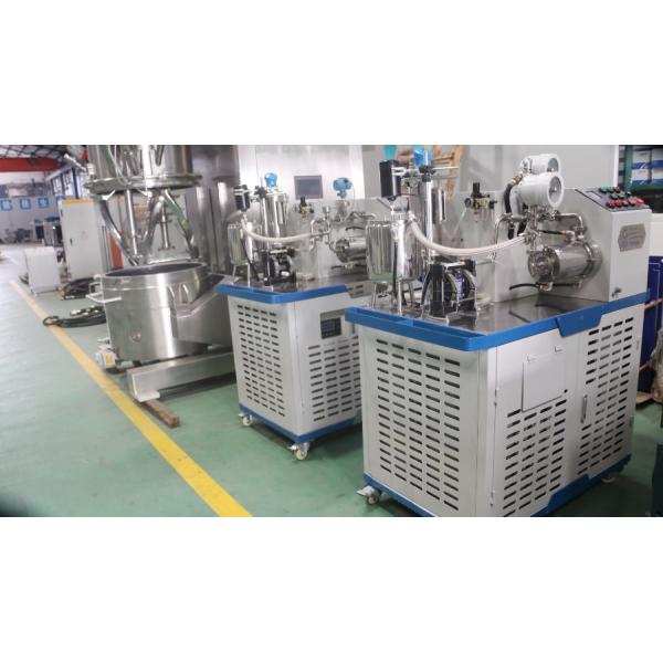 1L Capacity Laboratory Nano Bead Mill / Horizontal Sand Mill With Chiller Together