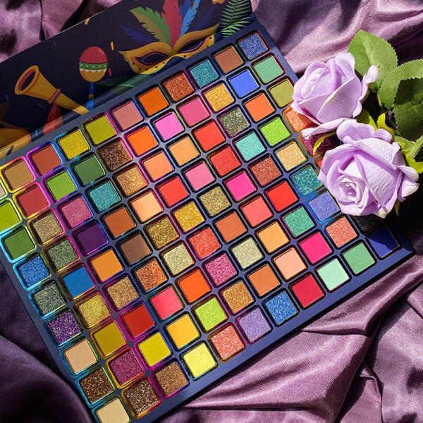 Hot 99 Colors Brazil Eye Shadow Palette Pigmented Pressed Powder Shimmer Eye Shadow Matte Glitter Stage Party Eyeshadow Palette