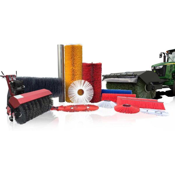 Nylon Disc Gutter Cleaning Broom Brushes For Floor Carpet Washing