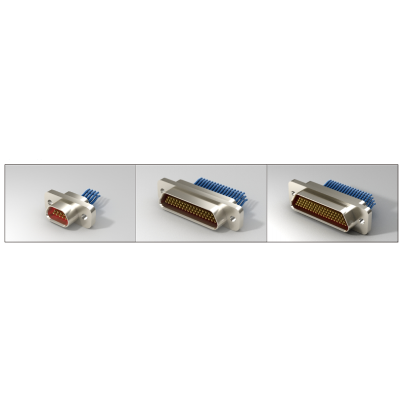 MIL-DTL-83513 Compliant MDM Connector High Density Micro-D Metal Connector with 1.27mm Pitch