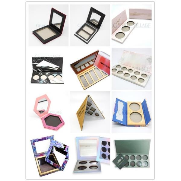Cosmetic 2 Hole Empty Eyeshadow Palette Greyboard Cheek Palette