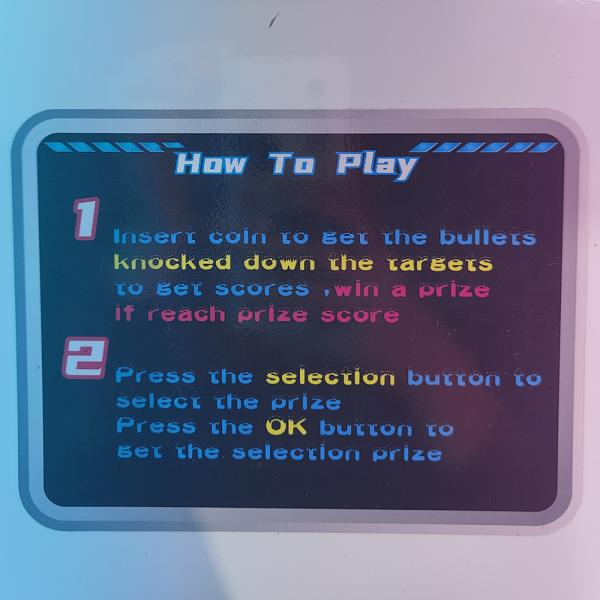 Arcade Game Room Machine Family Entertainment Center Fast Gun Shooting Marks Man Blind Box Gift Prize Game Machine