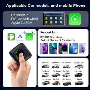 Wholesale SDM660 Wireless Adapter CarPlay Android Auto Dongle 64GB FOTA Upgrade SIM TF Ai Box from china suppliers