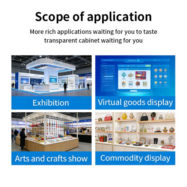 43" Android Transparent LCD Showcase WiFi Network Floor-Standing Metal OEM Built-In CMS Smart Touch Commercial Retail Exhibition