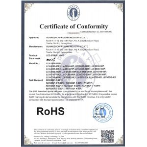 Guangzhou Weiran Industry Co., Ltd. Certifications