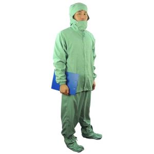 Dust Proof 100D 98% Cotton Antistatic Coveralls ESD Smock