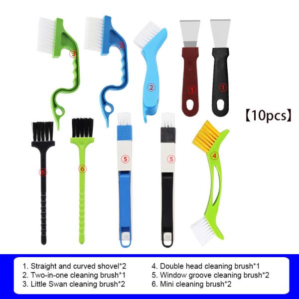10Pcs Kitchen Cleaning Tools Window Groove Cleaning Brush Household Gap Brush
