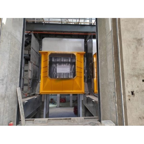 Medium-sized Mobile Vertical Direct Compression Solid Refuse Trash Waste Refuse Garbage Station