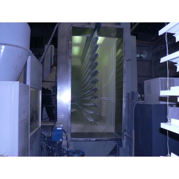Automatic PLC Control Unit Top Electrostatic Powder Coating Line for Various Sizes Aluminum Profiles in High Demand