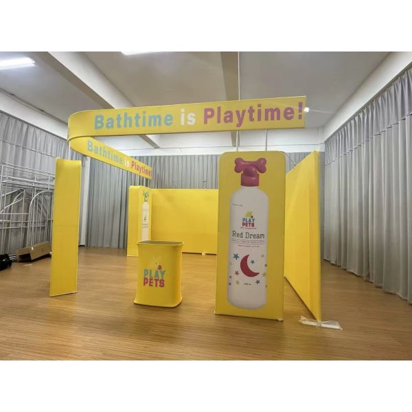 6X3m Mobile Exhibition Booth Single Side Portable Expo Displays