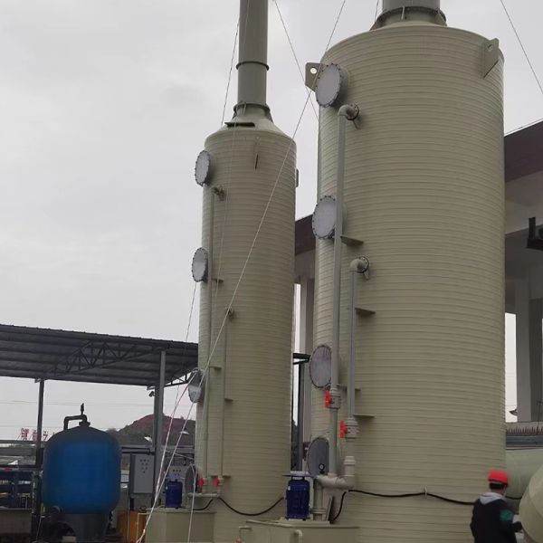 High Efficiency Corrosion Resistant Desulfurization Spray Tower with PLC Control for Power Plants