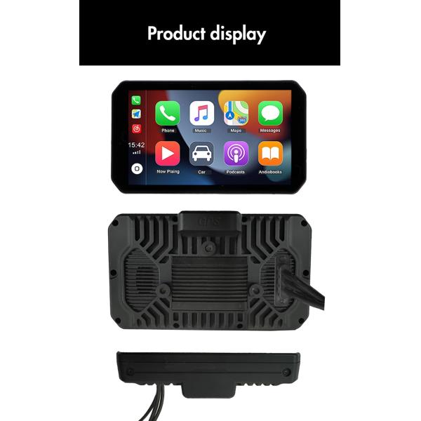 Motorcycle Dash Cam 5 Inch External Touch Screen with Universal Fitment and CarPlay