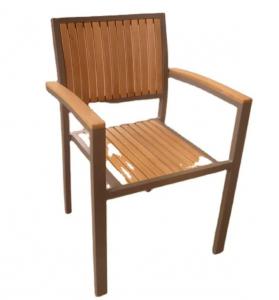 China Outdoor garden resort hotel teak furniture armrest Teak Garden Chairs solid wooden teak lawn chair---YS5701 on sale