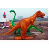 Electric Silk Fabric Chinese Lanterns Dinosaur Shaped For New Year Show for sale