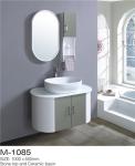 High Gloss Paint Bathroom Sink Vanity Unit Unique Design With Profile Handle
