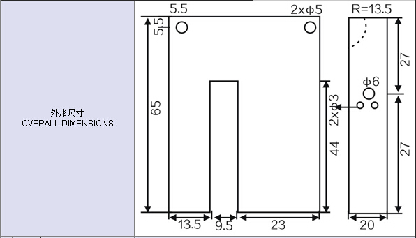 Plastic Projector Light Receiver Photoelectric Switch G65 Transparent / Opaque Body