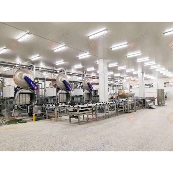 Heat Sterilization Fully Automatic Double Door Sterilization Retort Based on Shake Rotary Direct Principle for Sterilization