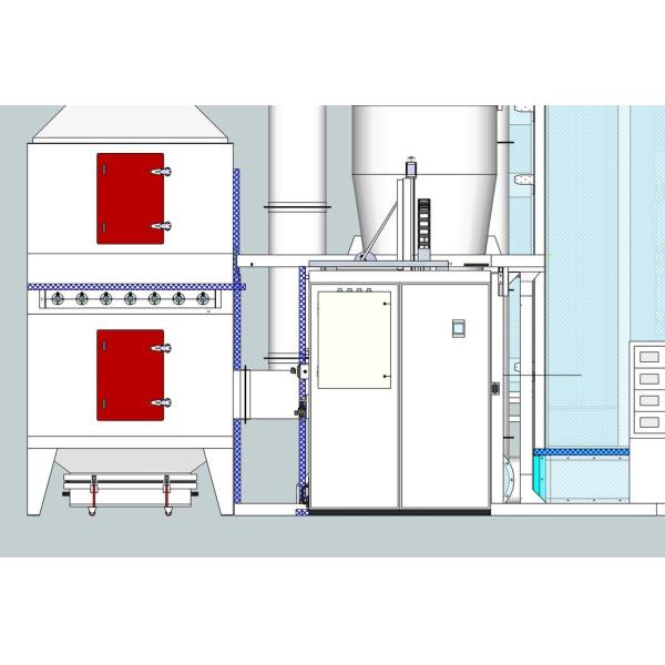 Powder Coating System with Close Circuit Equipment Electrostatic Powder Supply Center