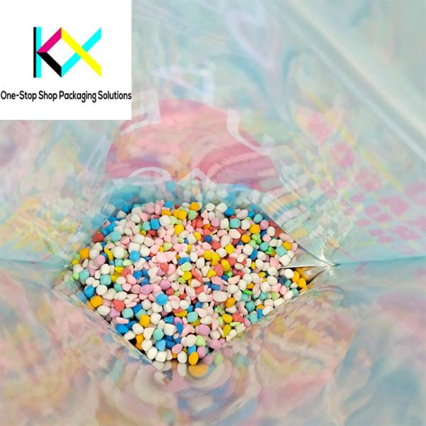 Customized Rotogravure Printed Bags Quad Seal Pouches VMPET Material