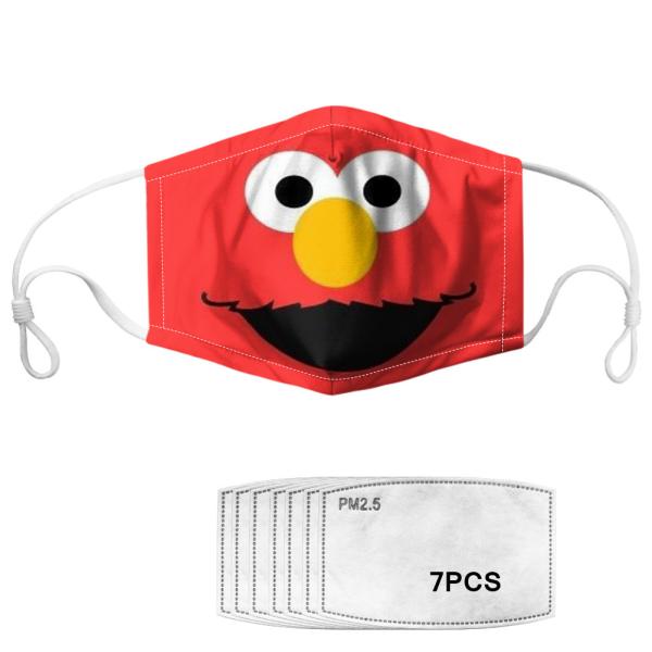 Earloop Style Decorative Cloth Face Mask 17.8cm*13cm For Adults