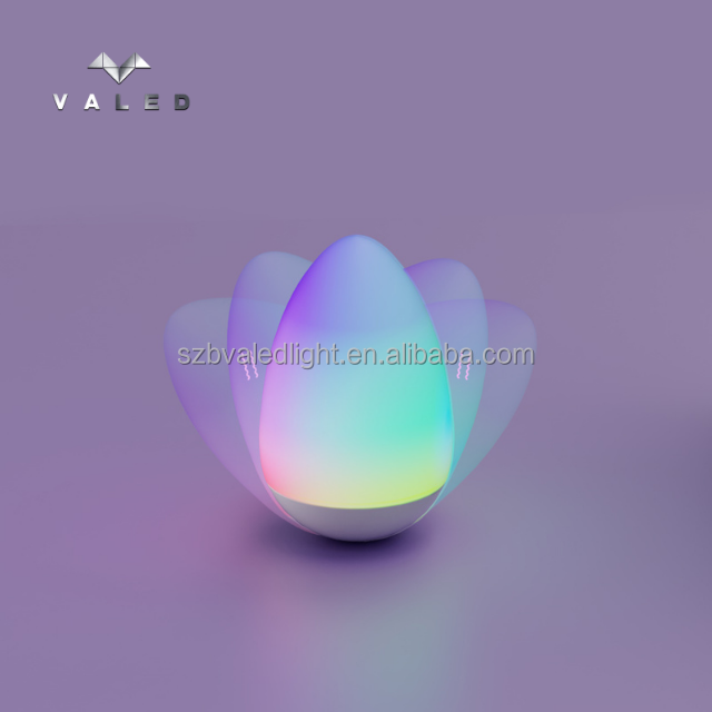 Wobbler Egg Mood Lamp with 34 Lighting Modes Cordless Rechargeable 2700K Warm White Decorative LED Lamp