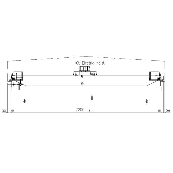 QB Type Double Girder EOT Crane Explosion Proof Bridge 50Hz