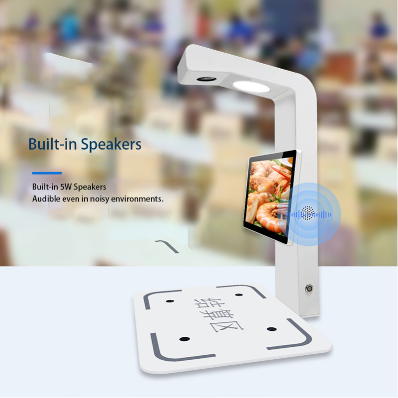 New Arrival Smart Restaurant Self-Service Check Out Kiosk with Dish Recognition Camera Service Equipment