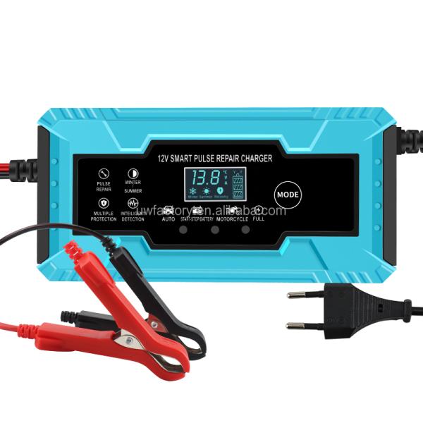 12V/24V Output Intelligent Fast Power Charging Lead Acid AGM GEL Battery Charger with Full Automatic Charging Capability
