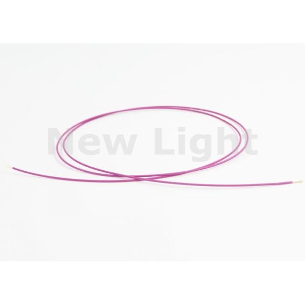 Purple Color Simplex Fiber Optic Cable Single Mode with 0.9mm Outer Diameter and TPEE Material
