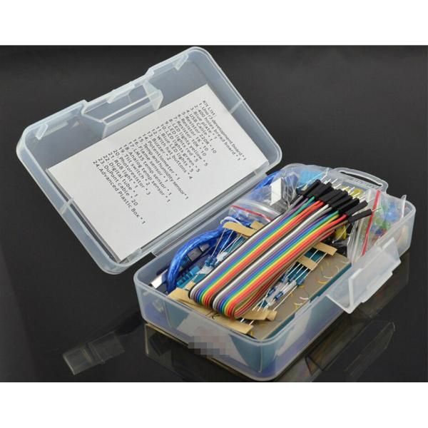 Based diy educational learning starter kit for Arduino 400 holes bread board USB Cable 255g