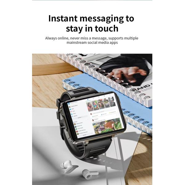 APPLP 5 MAX 4G Sim Card Android Smartwatch 4G Video Call Smart Watch 2.4 Inch