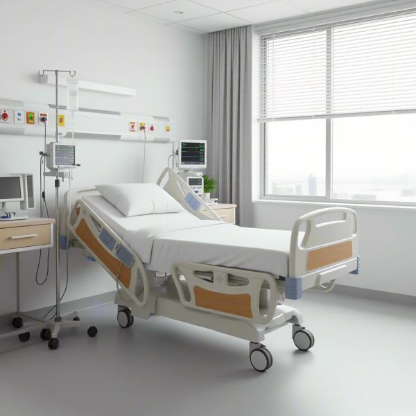 DH-III Seven-Function Electric Hospital Bed with High-Precision Weighing (≤0.2kg) and 7-Position Adjustment in Antibacterial HDPE Material