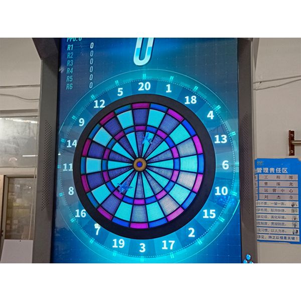49-Inch Dual Screen LED Electronic Dart Board Machine Arcade Machine Commercial Coin-Operated Electronic Dart Board with LED Lights for Bars