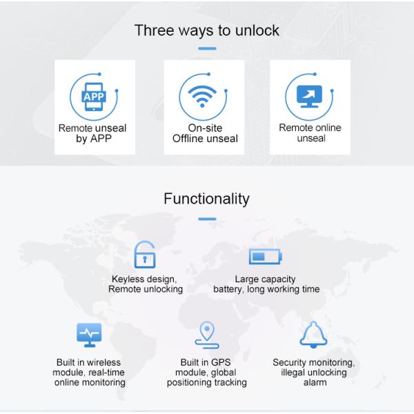 Jointech JT705A High Security GPS Electronic Seal Padlock with 50 Days Battery Life and Real-Time Location Monitoring
