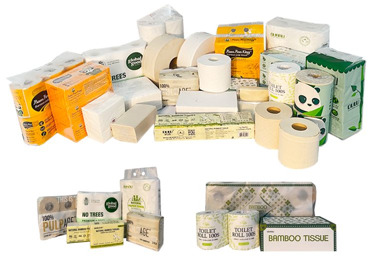 Unbleached Absorbent Extractable Bamboo Paper Hand Towels Kitchen Multifold Paper Towel