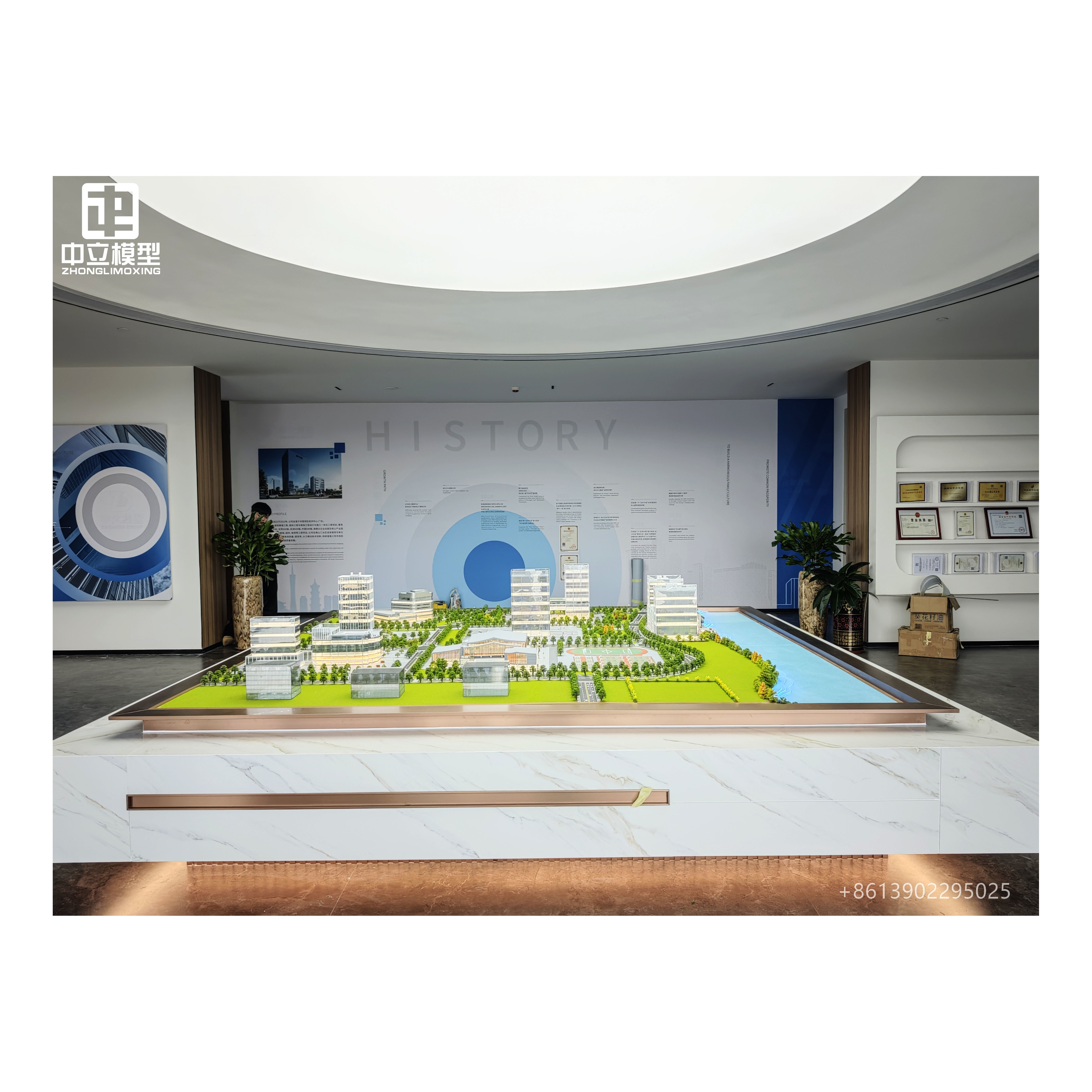 Commercial Office Park Architecture Scale Model | Business Building Complex Architectural Scale Model With LED Lighting