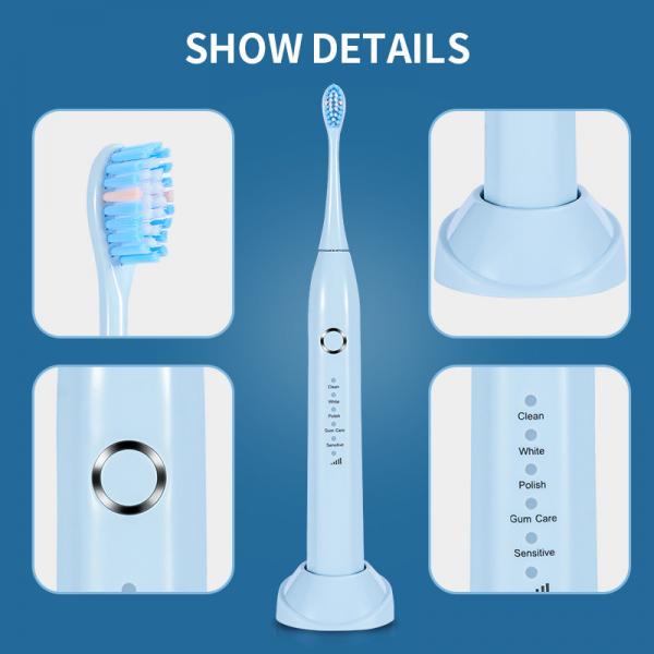 Automatic Sonic Electric Toothbrush Rechargeable Toothbrush For Adults Portable