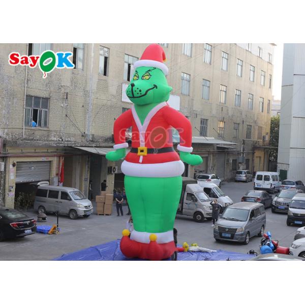 OEM Inflatable Cartoon Characters Blow Up Grinch Oxford Film Model