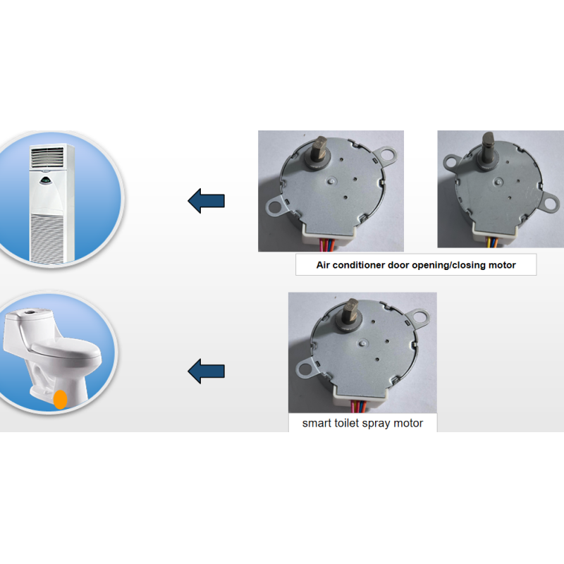 High Precision 35BYJ46 Geared Stepper Motor with Compact Design for Robotics Applications