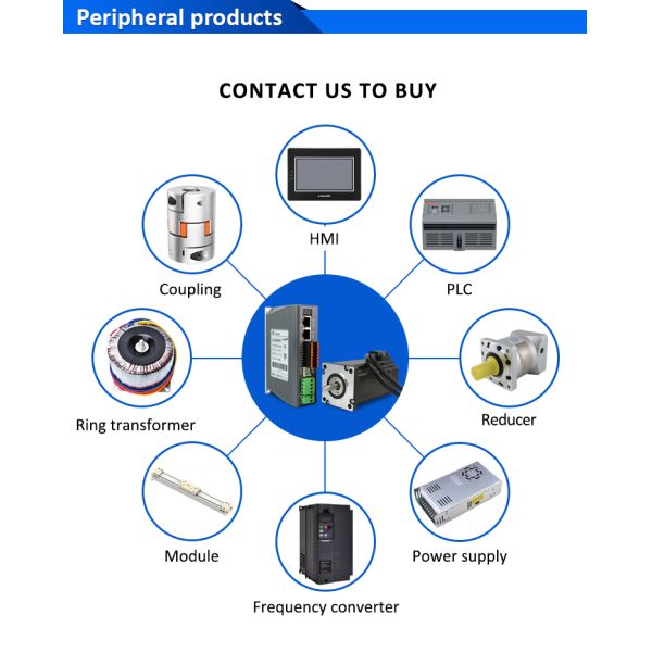 Lichuan DC Closed Loop Stepper Motor Drivers Kit 2.3N.m 2 Phase Nema24 DC24V～48V 4.0A 1000PPR