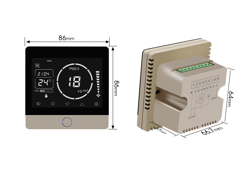 Fresh Air Intelligent Controller For Residential Commercial HVAC Air Quality Management