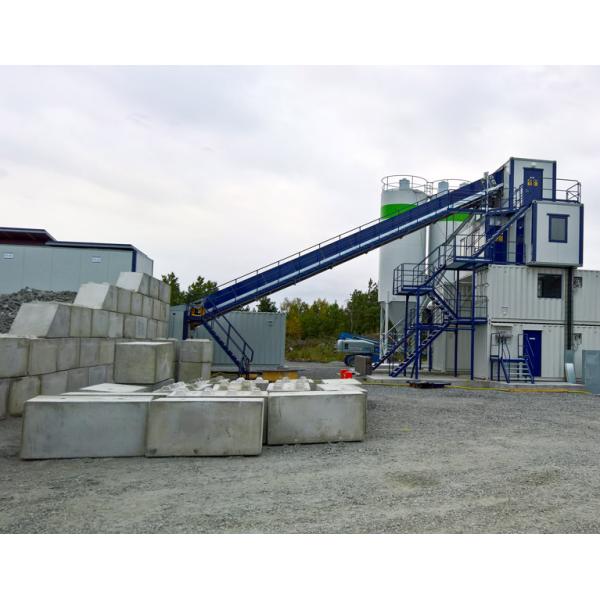 Pipe Piles Bridge Precast 3.8m Concrete Mixing Plant