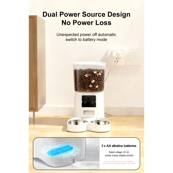 Automatic Cat and Dog Feeder with Programmable Meals and Voice Recording